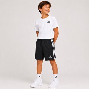 Adidas AeroReady Boys Black White Athletic Shorts Small Activewear Gym Shorts
